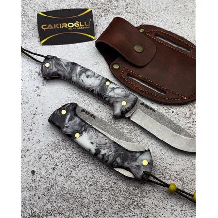 EL YAPIMI KİLİT MEKANİZMALI N690 BÖHLER EPOKSİ KABZELİ GÖKTÜRK SERİSİ AV KAMP ÇAKISI KOD:GÖKTÜRK-14