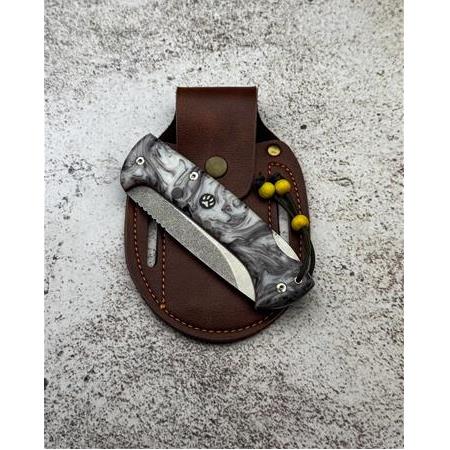 EL YAPIMI KİLİT MEKANİZMALI N690 BÖHLER EPOKSİ KABZELİ GÖKTÜRK SERİSİ AV KAMP ÇAKISI KOD:GÖKTÜRK-14