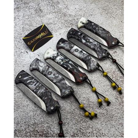 EL YAPIMI KİLİT MEKANİZMALI N690 BÖHLER EPOKSİ KABZELİ GÖKTÜRK SERİSİ AV KAMP ÇAKISI KOD:GÖKTÜRK-14