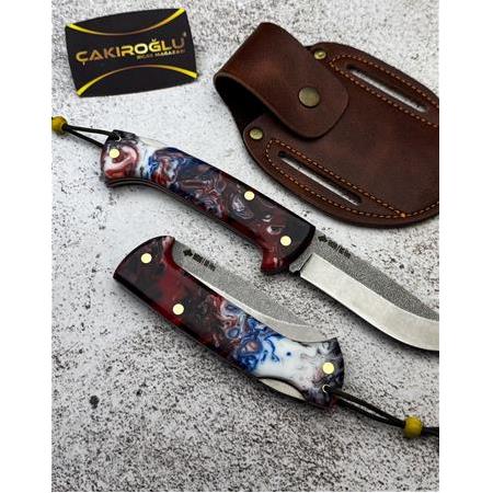 EL YAPIMI KİLİT MEKANİZMALI N690 BÖHLER EPOKSİ KABZELİ GÖKTÜRK SERİSİ AV KAMP ÇAKISI KOD:GÖKTÜRK-17