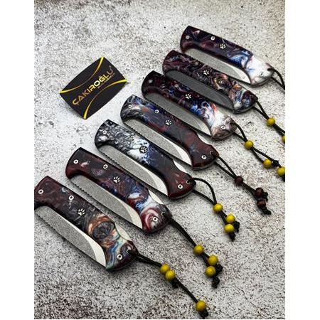 EL YAPIMI KİLİT MEKANİZMALI N690 BÖHLER EPOKSİ KABZELİ GÖKTÜRK SERİSİ AV KAMP ÇAKISI KOD:GÖKTÜRK-17