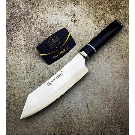 EL YAPIMI ÖZEL ÜRETİM SANTOKU ÇAKIROĞLU PROFESYONEL (CHEF) ŞEF AŞÇI BIÇAĞI KOD:CKR371
