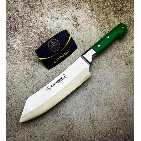 EL YAPIMI ÖZEL ÜRETİM SANTOKU ÇAKIROĞLU PROFESYONEL (CHEF) ŞEF AŞÇI BIÇAĞI KOD:CKR376