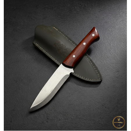 EL YAPIMI YERLİ ÜRETİM PADUK AĞACI KABZELİ BUSHCRAFT AVCI AV KAMP BIÇAĞI KOD:0940